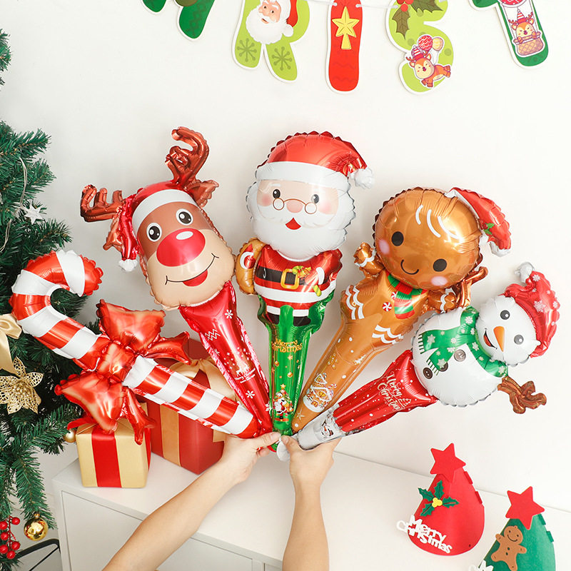 Christmas Hand-held Stick Balloon Decoration Scene Decoratio
