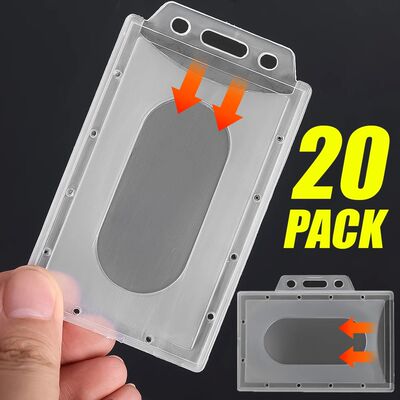 20/10/5/1PCS Transparent Frosted ID Tag Name Badge Holder Pr