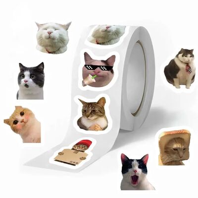 500pcs Cute Cat Graffiti Stickers for Notebooks, Water Bottl