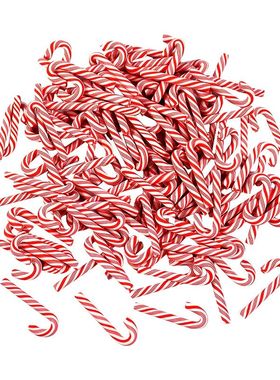 10/30/50Pcs Mini Candy Cane Christmas Decoration Red White R