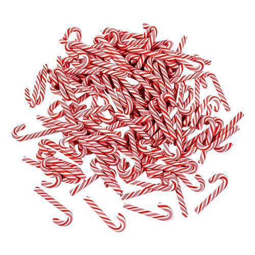 10/30/50Pcs Mini Candy Cane Christmas Decoration Red White R