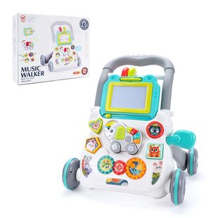 Walker Toy Board Cartoon Multif Drawing Push Music Baby with