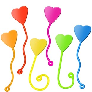 10/50PCS Funny Sticky Hands Sensory Toy Palm Elastic Heart F