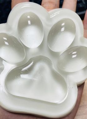 Handmade Large Cat Paw Taba Squishy Toys Clear Fufu Squishy