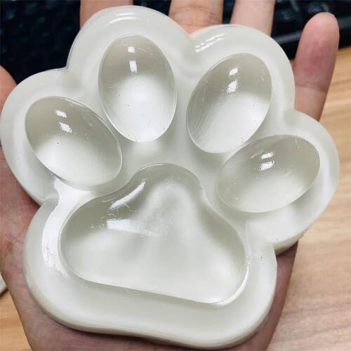 Handmade Large Cat Paw Taba Squishy Toys Clear Fufu Squishy