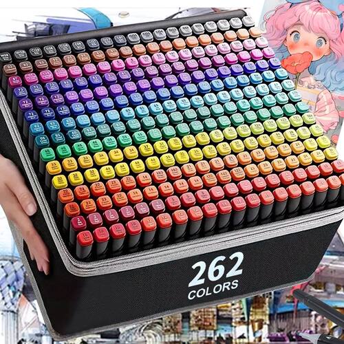 24/36/48/60/80/120 Colors Double Tip Permanent Art Marker pe