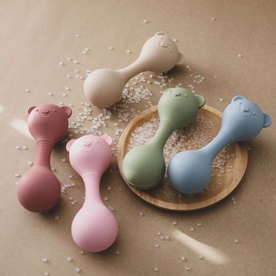 Baby Silicone Sand Hammer Toys 0 12 Months Baby Teether Toys