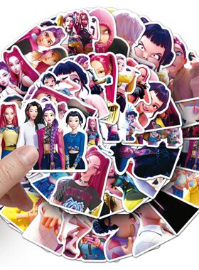50PCS K-POP Demon Hunters Birthday Party Decorations Sticker