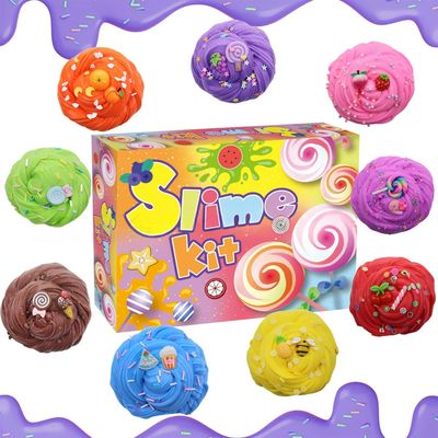 Kids Slime Kit DIY Stretchy Sensory Play Creative Craft Set