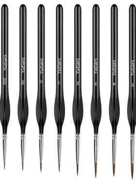 10 Pieces Fine Detail Paint Brush Miniature Painting Brushes