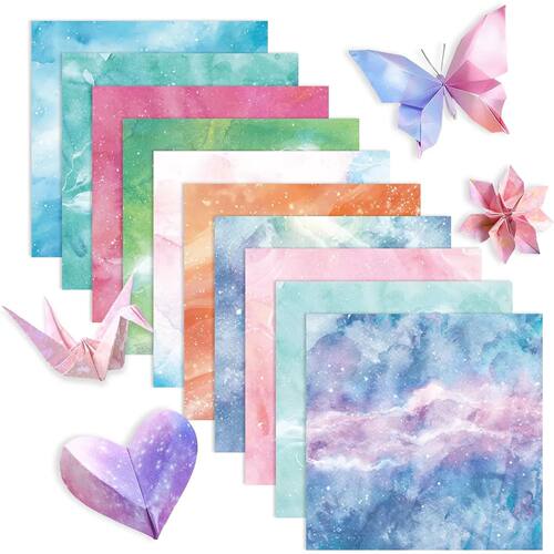 50-200 Sheets Origami Paper Kit Double Sided Squares for Scr