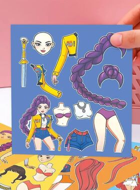 K-pop Demon Hunters DIY Stickers Cartoon Anime Huntrix Puzzl