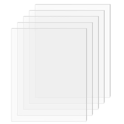5pcs Blank Clear Acrylic Sheet Transparent plexiglass Plate