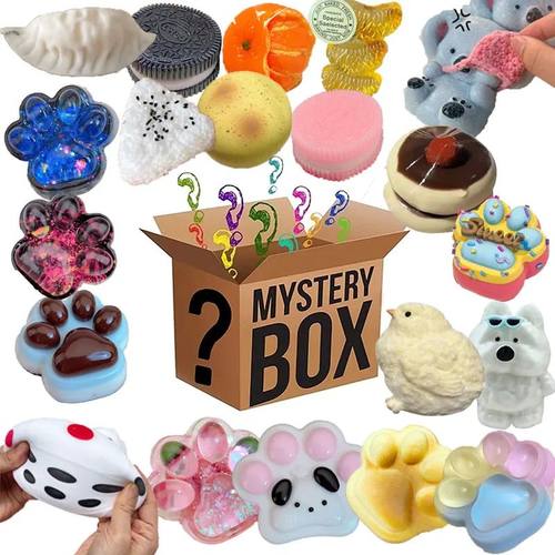 Mystery Fidget Toy Kawaii Cat's Paw,Simulated Food,Antistres