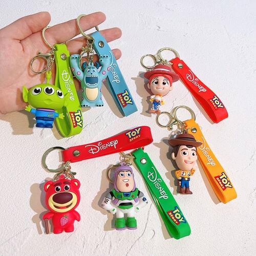 Buzz Lightyear Toy Story Keychain PVC Doll Series Suitable f