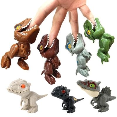 Jurassic Finger Dinosaur Toys Tyrannosaurus Triceratops Mode