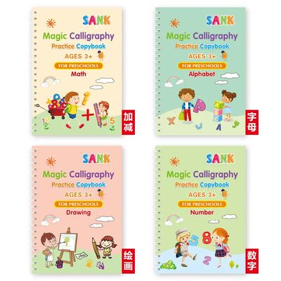 Sank Magic Practice Copybook Pen Preschools Kids Calligraphy