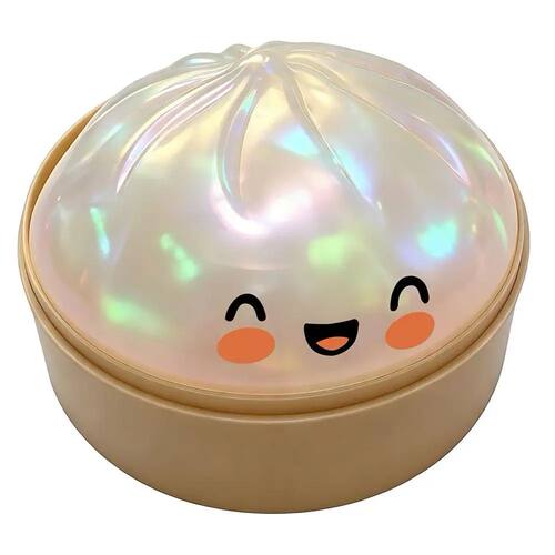 Glowing Kawaii Steamed Bun Squishy Toy Stress Relief Soft El