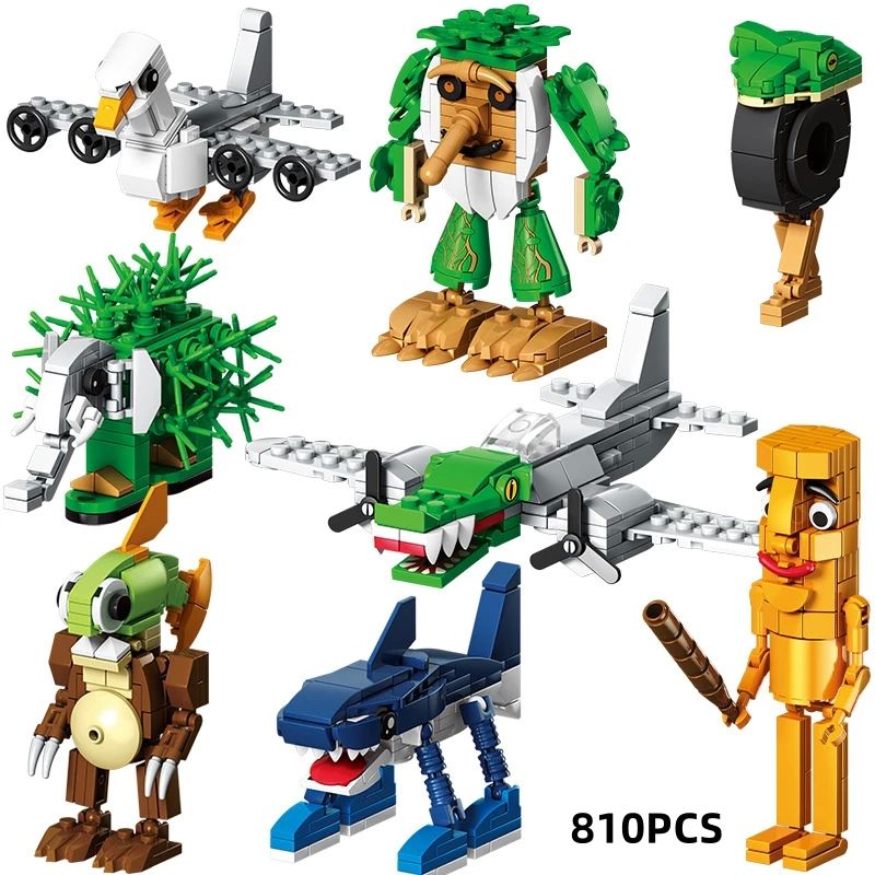 Italian Brainrot Animals Tung Tung Tung Sahur Building Block