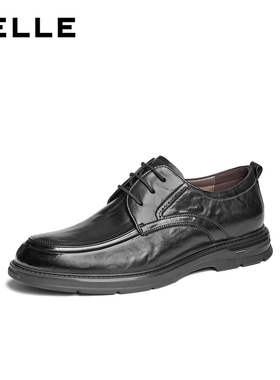 百丽通勤商务鞋男2024秋新牛皮革新郎结婚鞋职场正装皮鞋A1776CM4