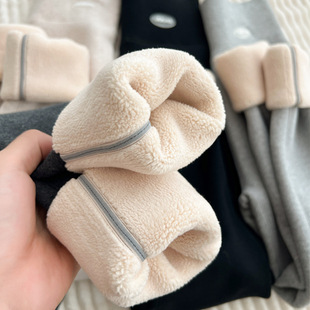 高腰收腹弹力紧身棉裤 羊羔绒打底裤 2024新款 外穿超厚保暖裤 女冬季