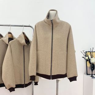 高质感软糯羊羔绒一体翻领外套 秀场实穿top 1只衮1Z1ZGUN miumi