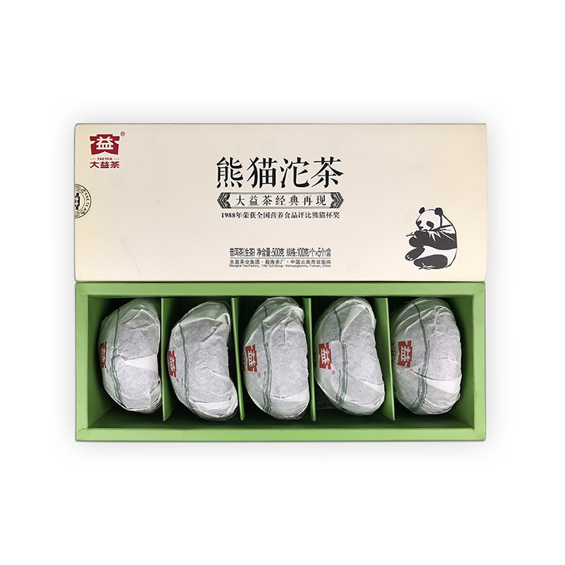 大益普洱茶2012年熊猫沱生茶