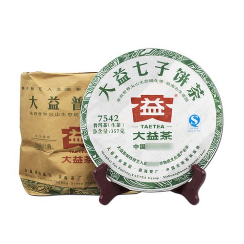 大益2012年7542普洱茶生茶357g