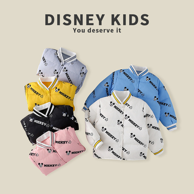 迪士尼儿童轻薄款羽绒服冬季羽绒内胆男女童保暖外套XOR4SU201