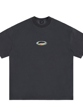 高街重磅2025春夏新品潮牌街头复古印花短袖T恤男女