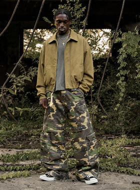 弹力底特律极简夹克25秋冬新品美式cleanfit百搭外套