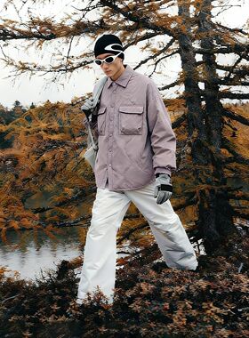 防泼水葫芦格绗线羽绒服外套25冬季新品90绒翻领夹克男