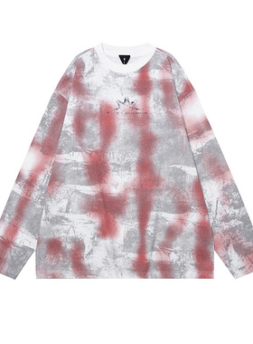 MOTTLED LIGHT AND SHADOW LONG SLEEVE 斑驳光影主题印花长袖