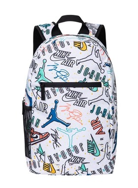 Jordan双肩包满印印花图案男女童大容量背包学生书包FJ6775-972