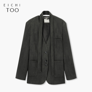 职场日常两穿时尚 新款 西服 2025春季 爱居兔宽松通勤感西装