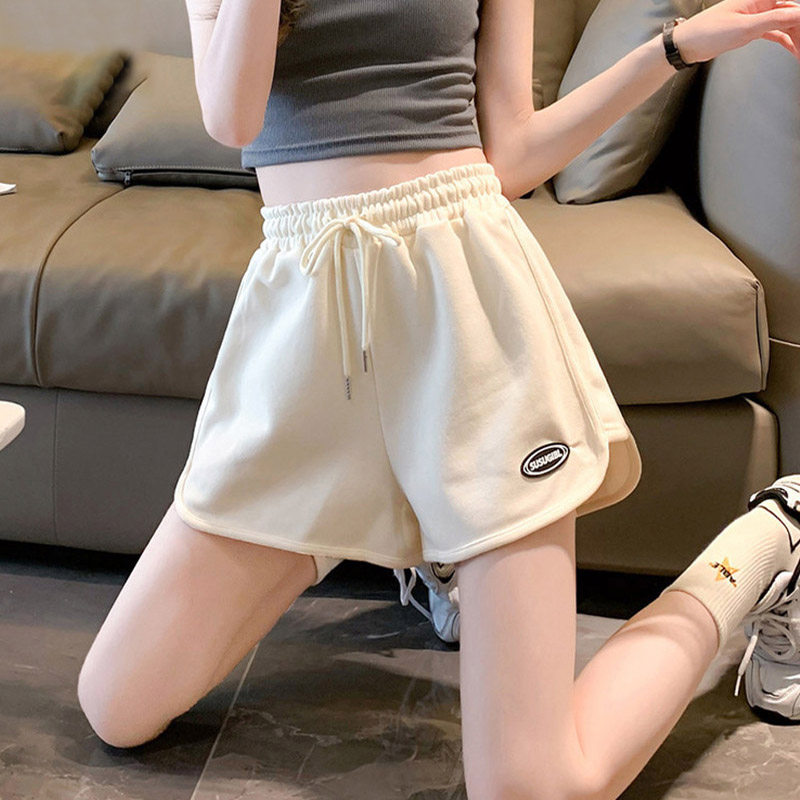 运动阔腿短裤女夏季2024新款薄款高腰宽松大码胖MM休闲裤居家睡裤
