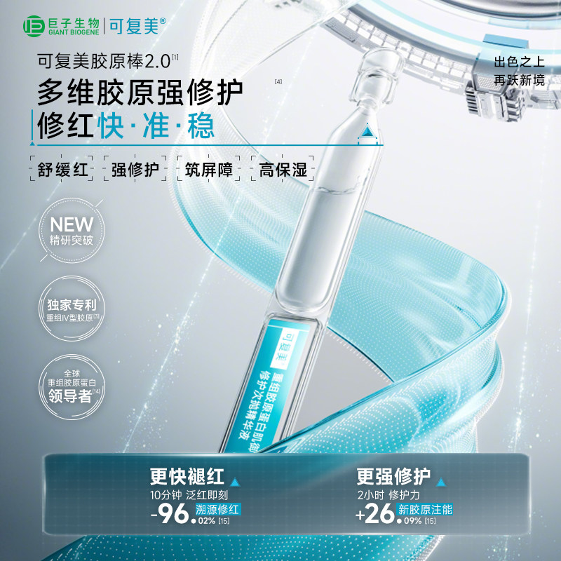 可复美胶原棒重组胶原蛋白修护次抛，券后399元