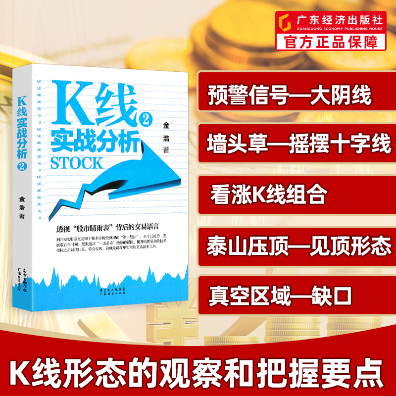 K线实战分析2 金浩著 交易k线形态 大阴线”、“摇摆十字线”、“看涨K线组合”、“见顶形态”、“缺口 K线形态的观察和把握要点