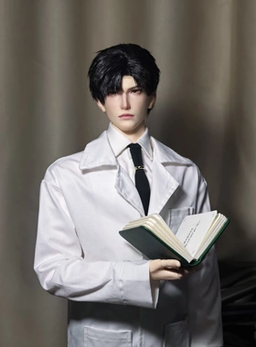 BJD77叔76叔75叔白大褂 医生cos制服娃衣长款外套 壮瘦通穿