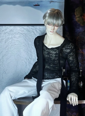 BJD娃衣75叔yc77叔体娃衣休闲裤阔腿裤紧身背心 普叔壮叔通穿