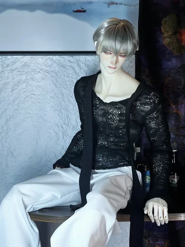 BJD娃衣75叔yc77叔体娃衣休闲裤阔腿裤紧身背心 普叔壮叔通穿