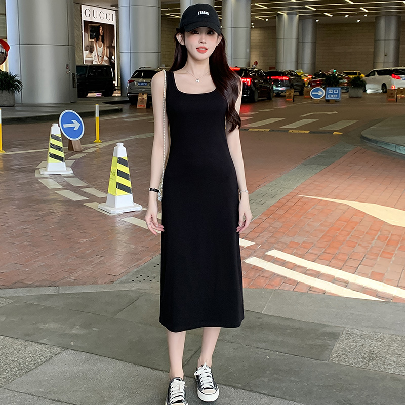 时尚显瘦打底背心连衣裙