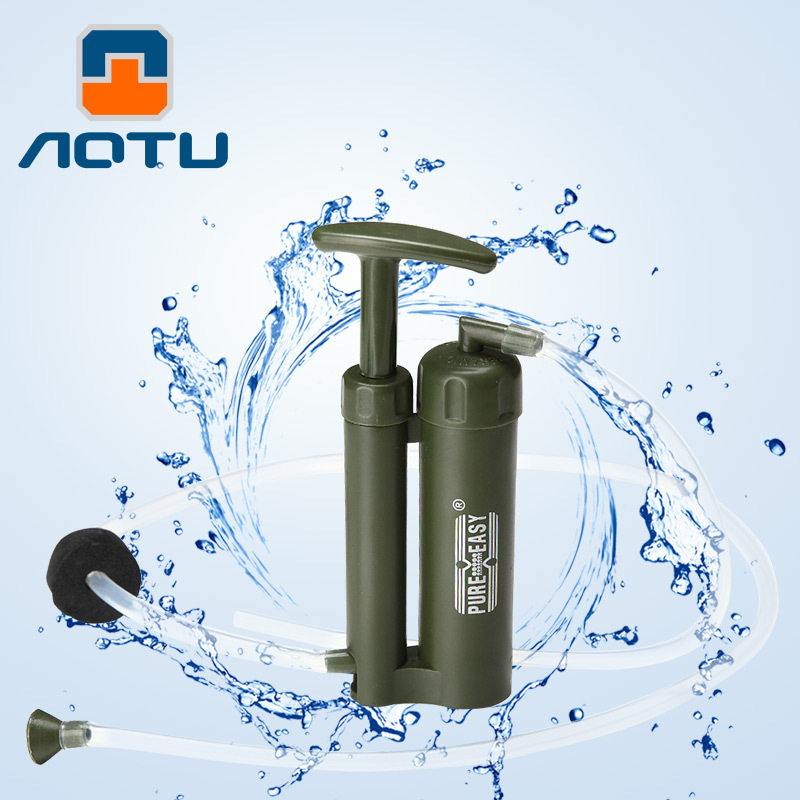 凹凸野营单兵净水器 便携式滤水器 户外净水机跨境净易at6630