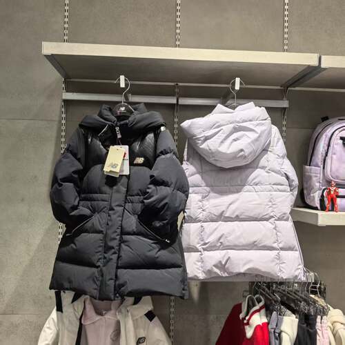 NEW BALANCE/NB25冬款儿童连帽中长款防风保暖鹅绒羽绒服7PF43042