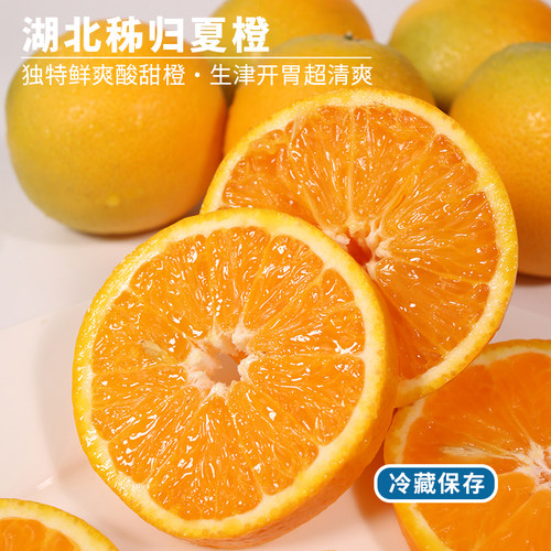 湖北秭归夏橙酸甜清爽当季新鲜