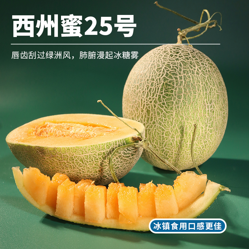 每天水果优选新疆吐鲁番哈蜜瓜西州蜜25号当季新鲜整箱顺丰包邮