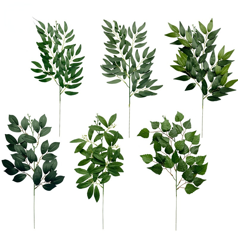 Artificial Green Plant Fake Eucalyptus Leaf Flower Arrangeme