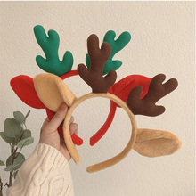 Merry Christmas Reindeer Antler Hair Hoop Xmas Kids Headband