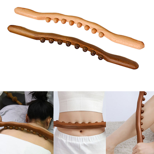 Massage Massager Wood Natural Scraping Back Carbonized Stick