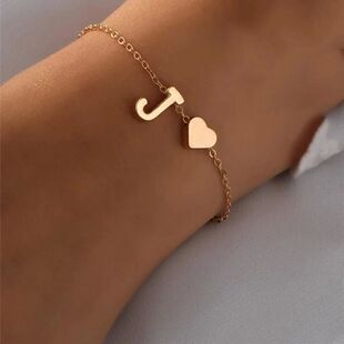 Pendant Bracele Heart Punk Beach Alphabet Summer New With